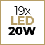 LED 19X20W