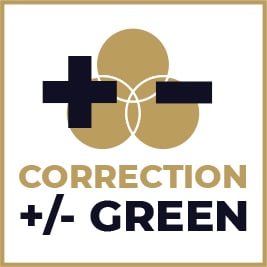 Correction +/- Green