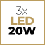 LED-3X20W